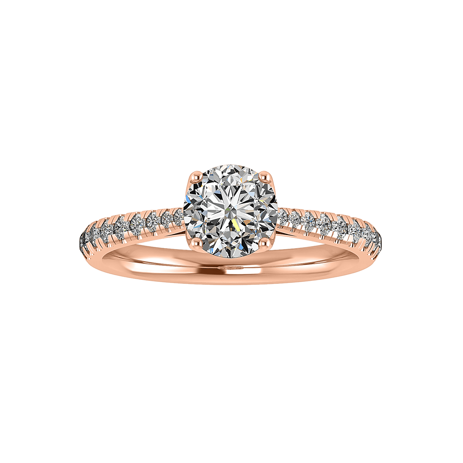 Iris Engagement Ring - 14KT Rose Gold - Ring only