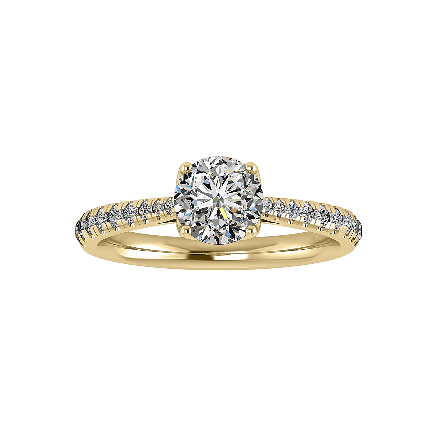 Snapdragon Engagement Ring - 14KT Yellow Gold