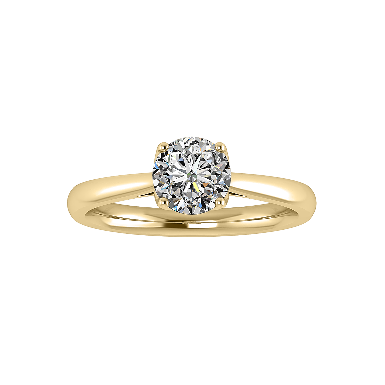 Daffodil Engagement Ring - 14KT Yellow Gold